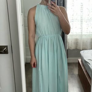 Pastel mint maxi dress